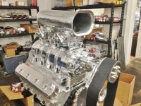 2222 TBS 8-71  BB Chevy Hi Helix blower package l Billet  ATM Carbs, Scoop, Linkage, Lines